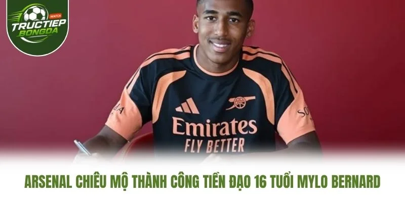 Arsenal Chiêu Mộ Thành Công Tiền Đạo 16 Tuổi Mylo Bernard