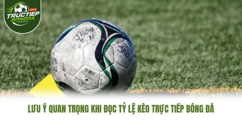 Lưu ý quan trọng khi đọc tỷ lệ kèo Trực Tiếp Bóng Đá