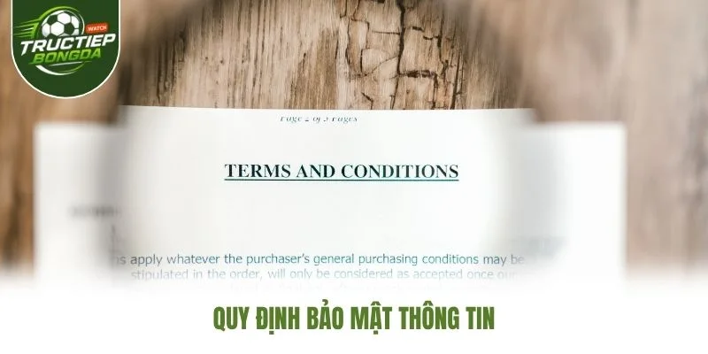 Quy định bảo mật thông tin
